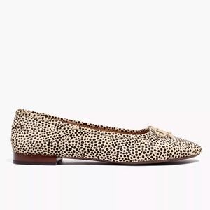 Madewell Adelle Ballet Flat in Spot Dot Calf Hair